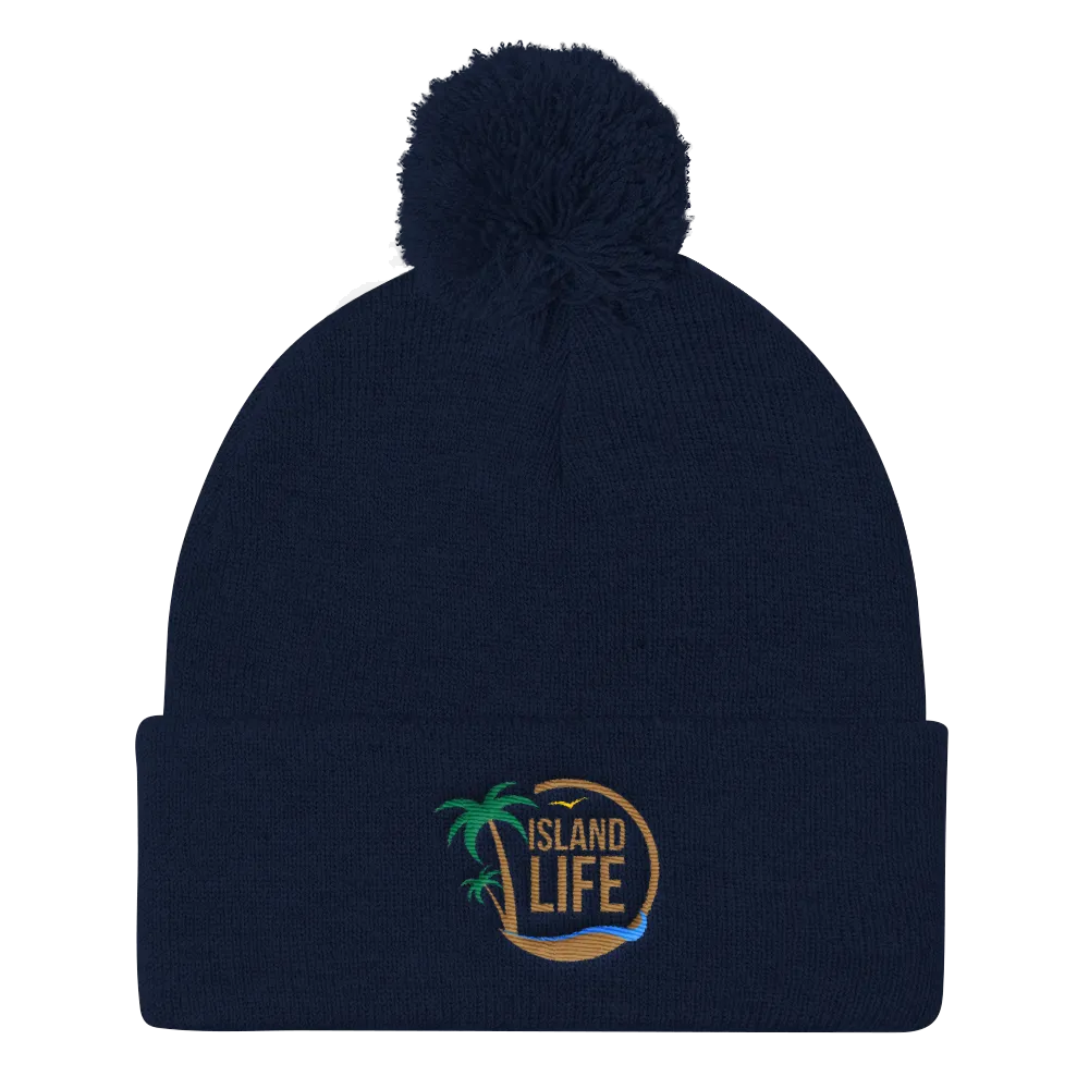 Logo Pom Pom Knit Cap
