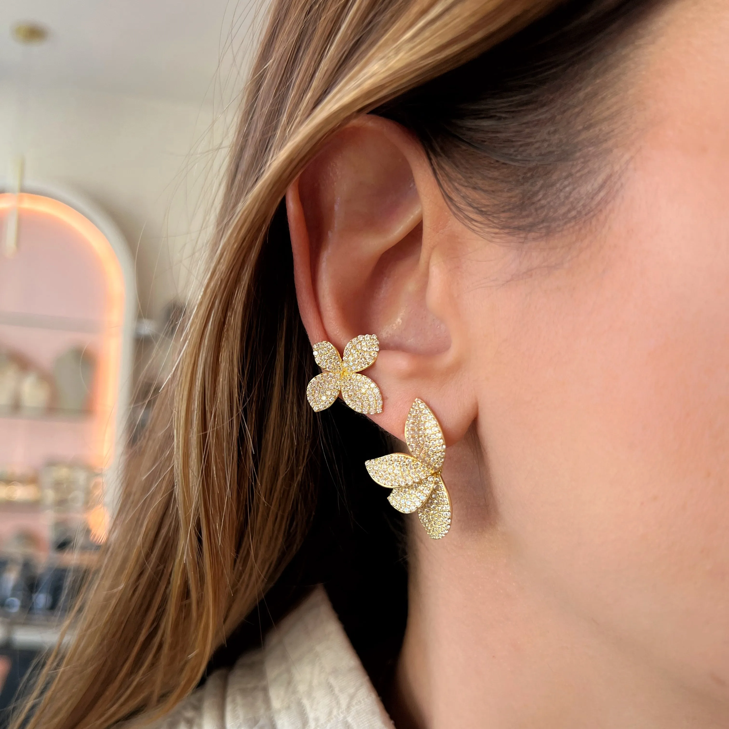 Lotus Flower Earrings