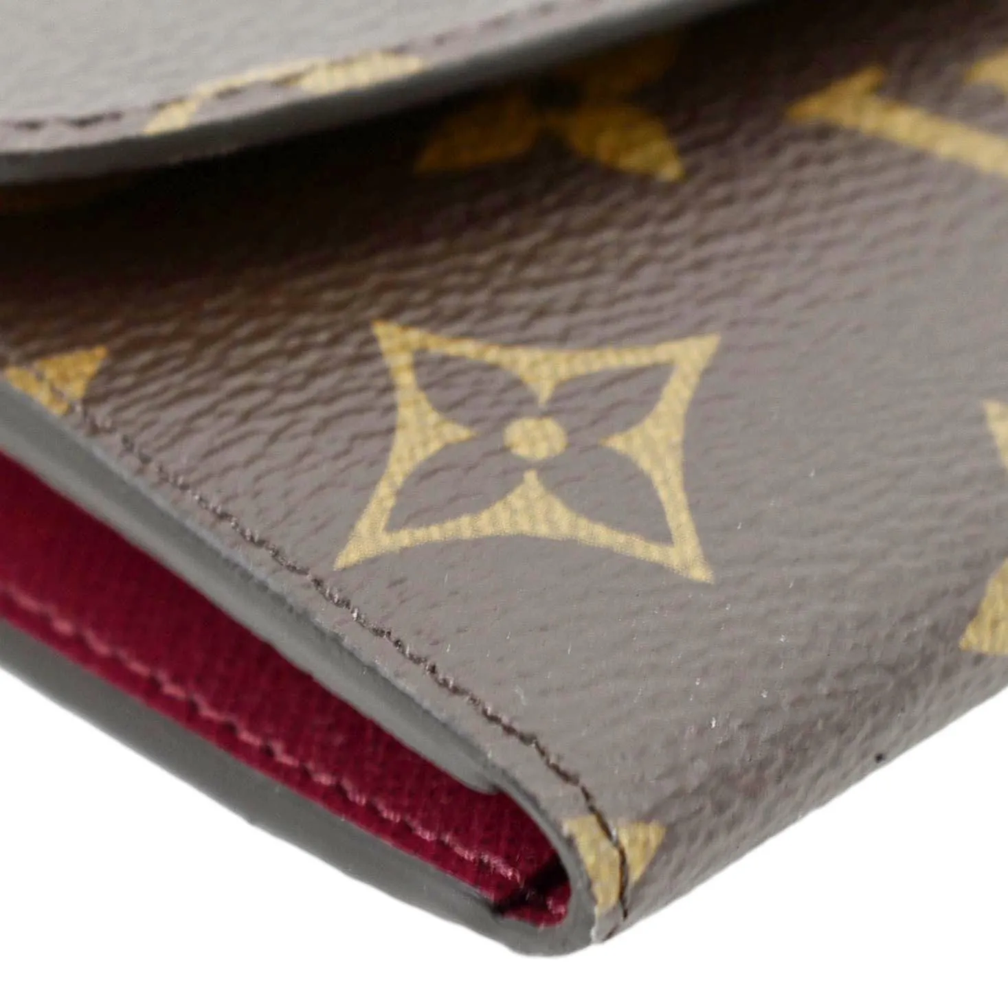 LOUIS VUITTON Emilie Monogram Canvas Wallet Fuchsia