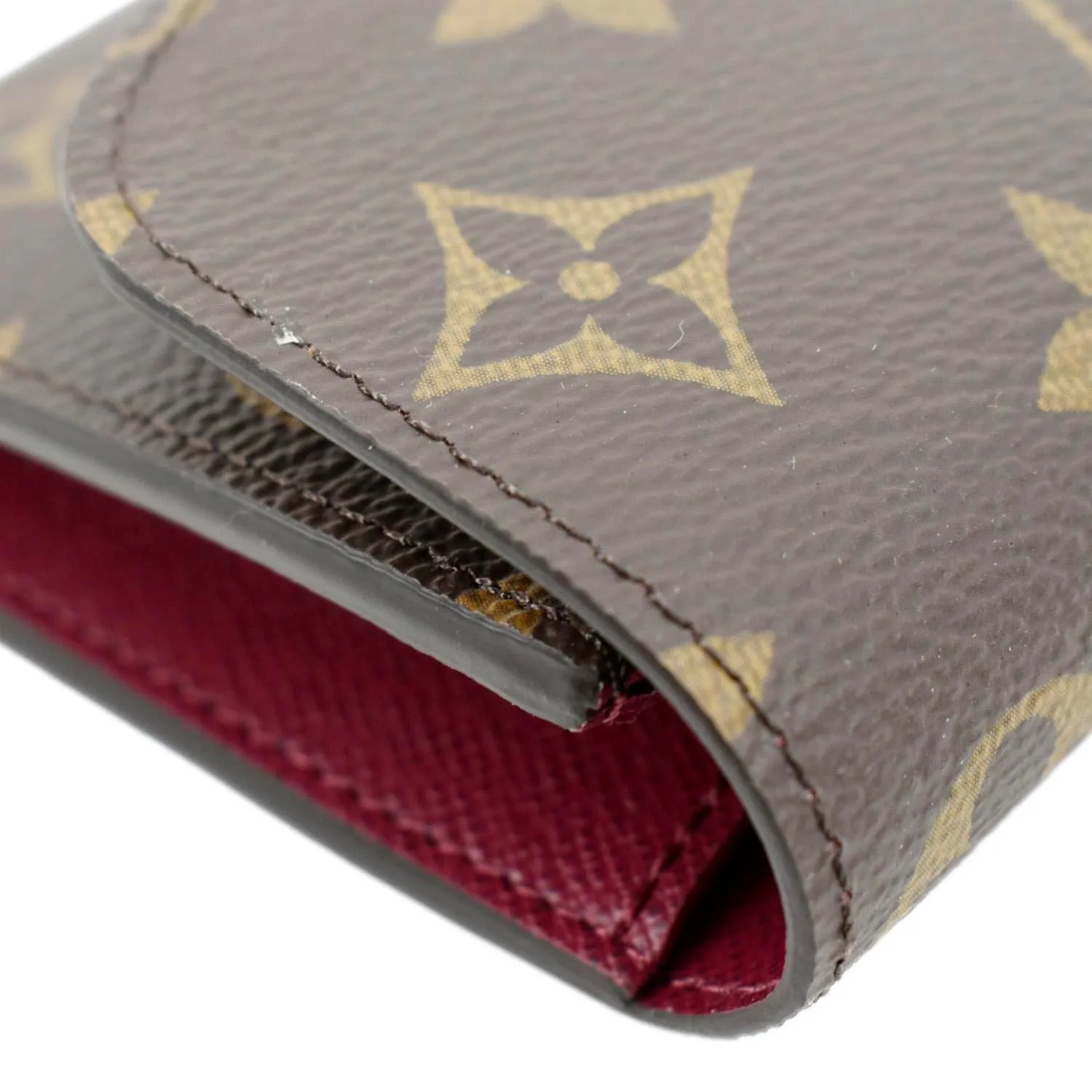 LOUIS VUITTON Emilie Monogram Canvas Wallet Fuchsia