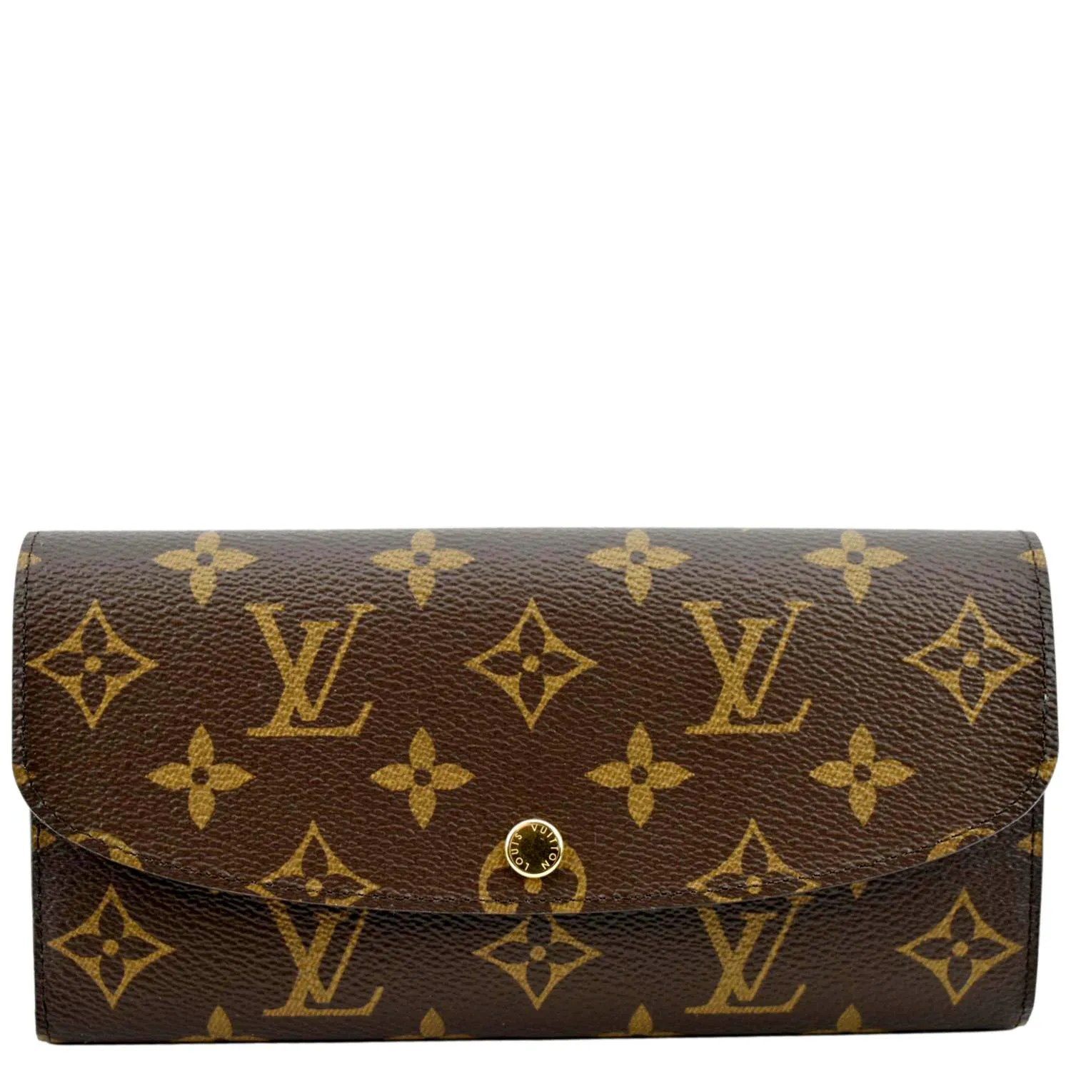 LOUIS VUITTON Emilie Monogram Canvas Wallet Fuchsia