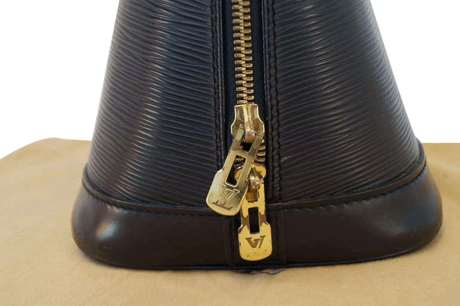 LOUIS VUITTON Epi Leather Alma PM Black Satchel Handbag