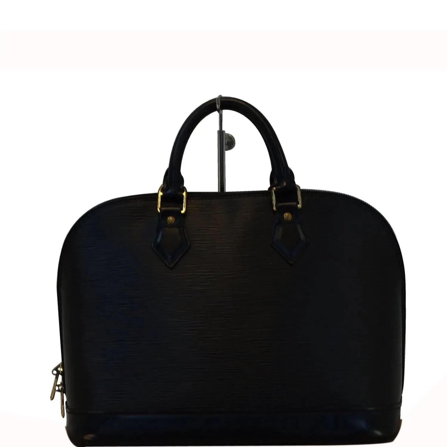 LOUIS VUITTON Epi Leather Alma PM Black Satchel Handbag