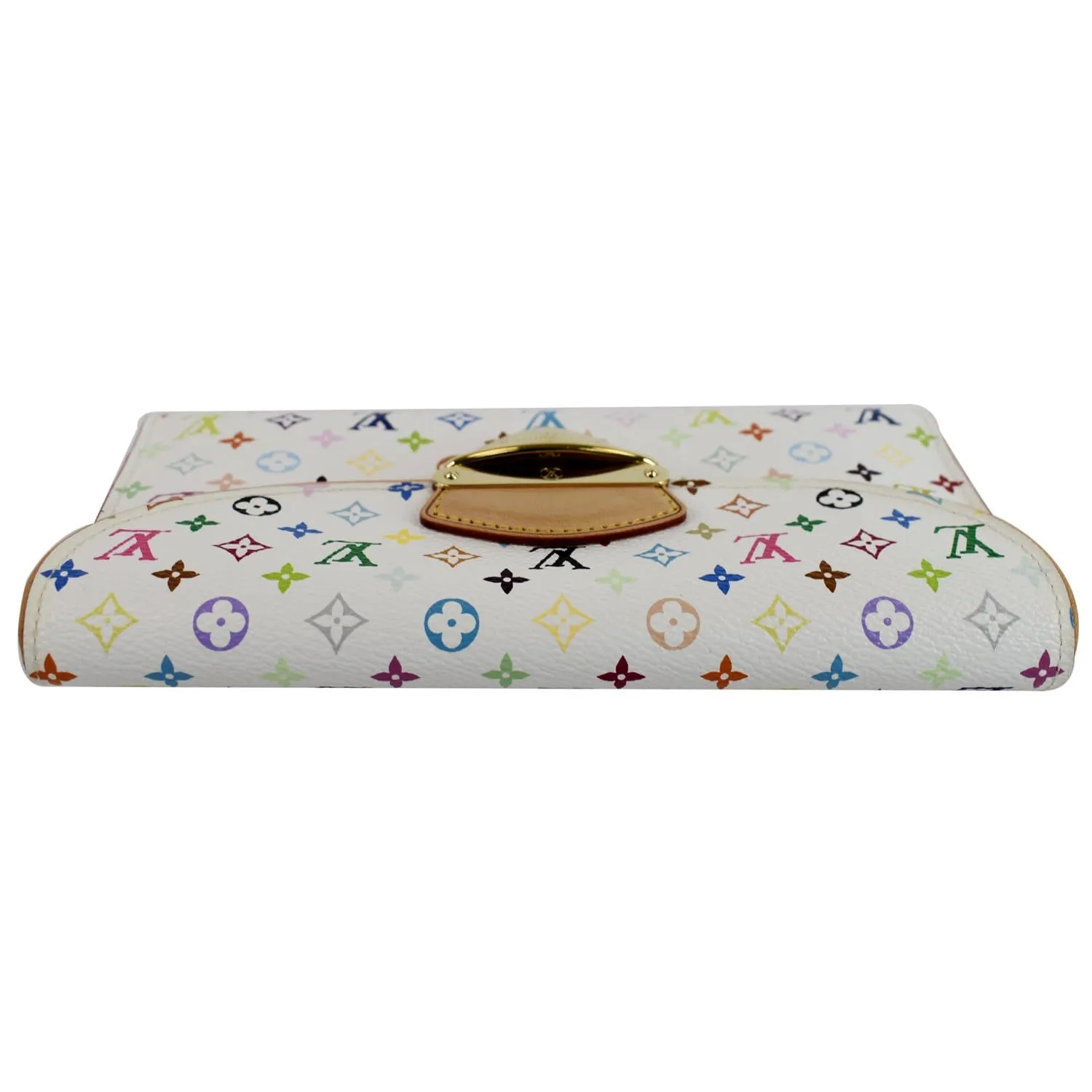 LOUIS VUITTON Eugenie Multicolor Monogram Wallet White