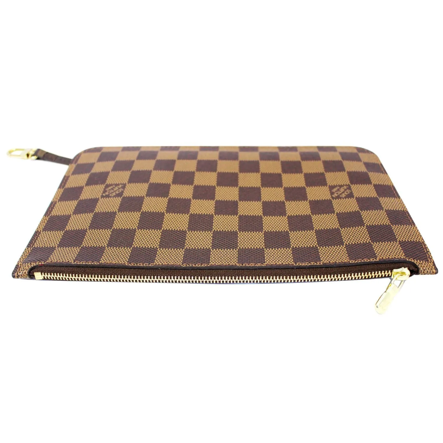 LOUIS VUITTON Pochette Wristlet Pouch Damier Ebene Neverfull MM
