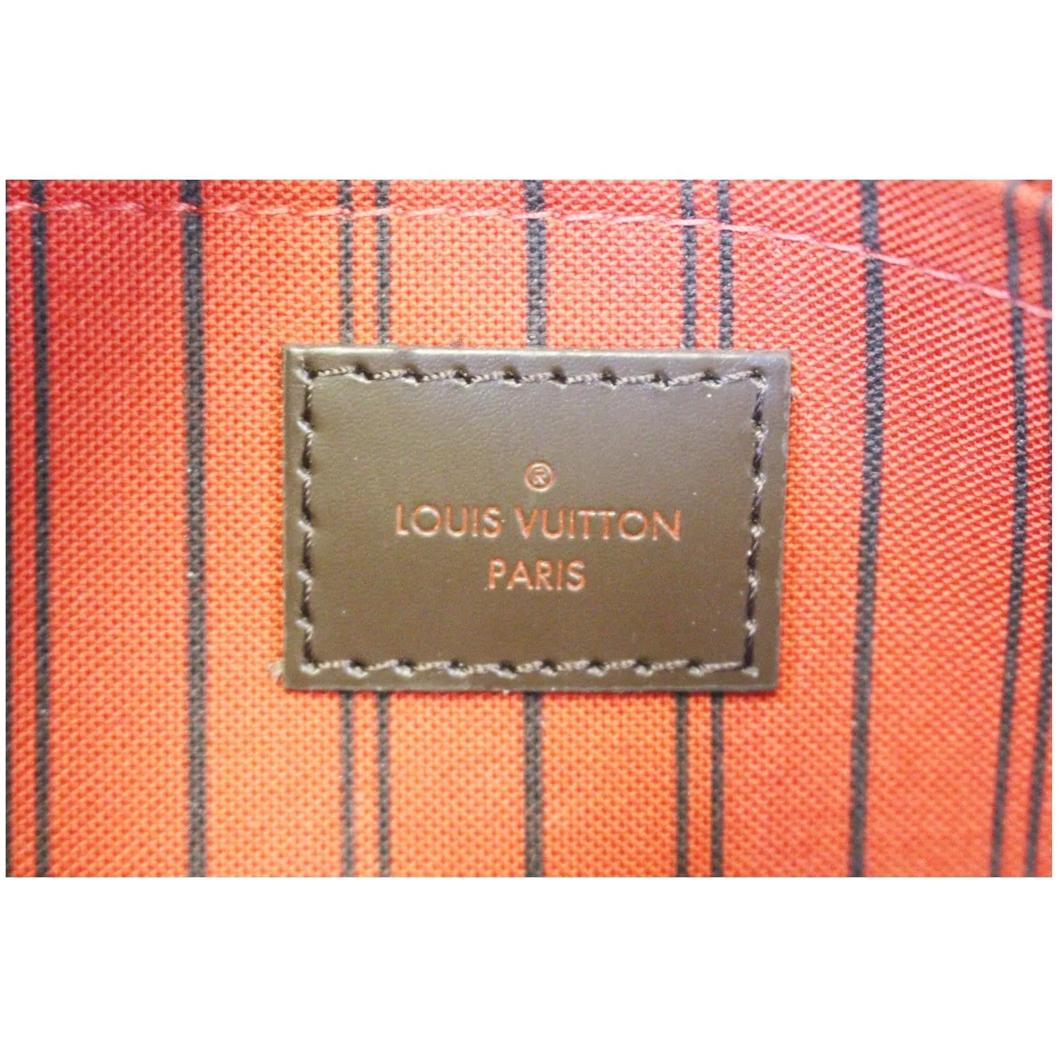 LOUIS VUITTON Pochette Wristlet Pouch Damier Ebene Neverfull MM