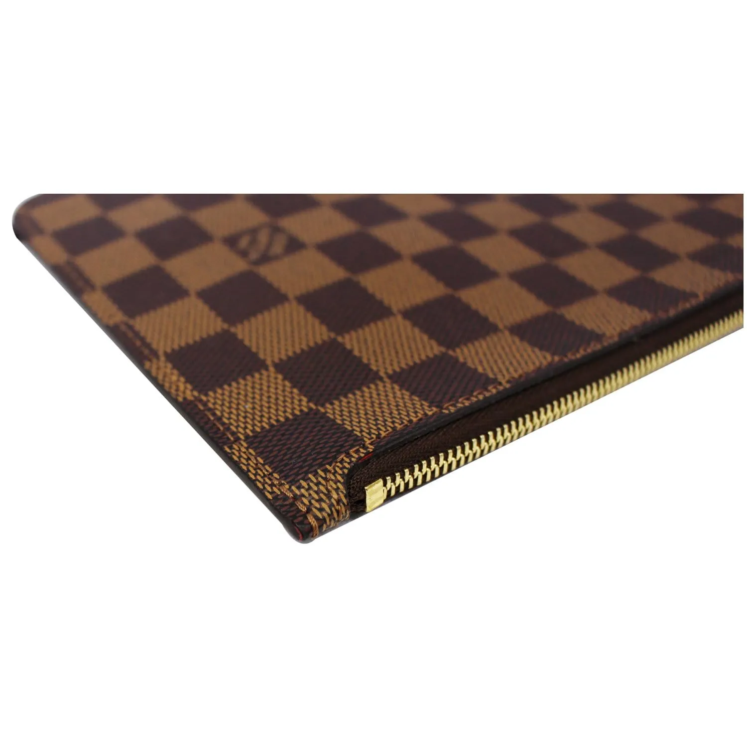 LOUIS VUITTON Pochette Wristlet Pouch Damier Ebene Neverfull MM