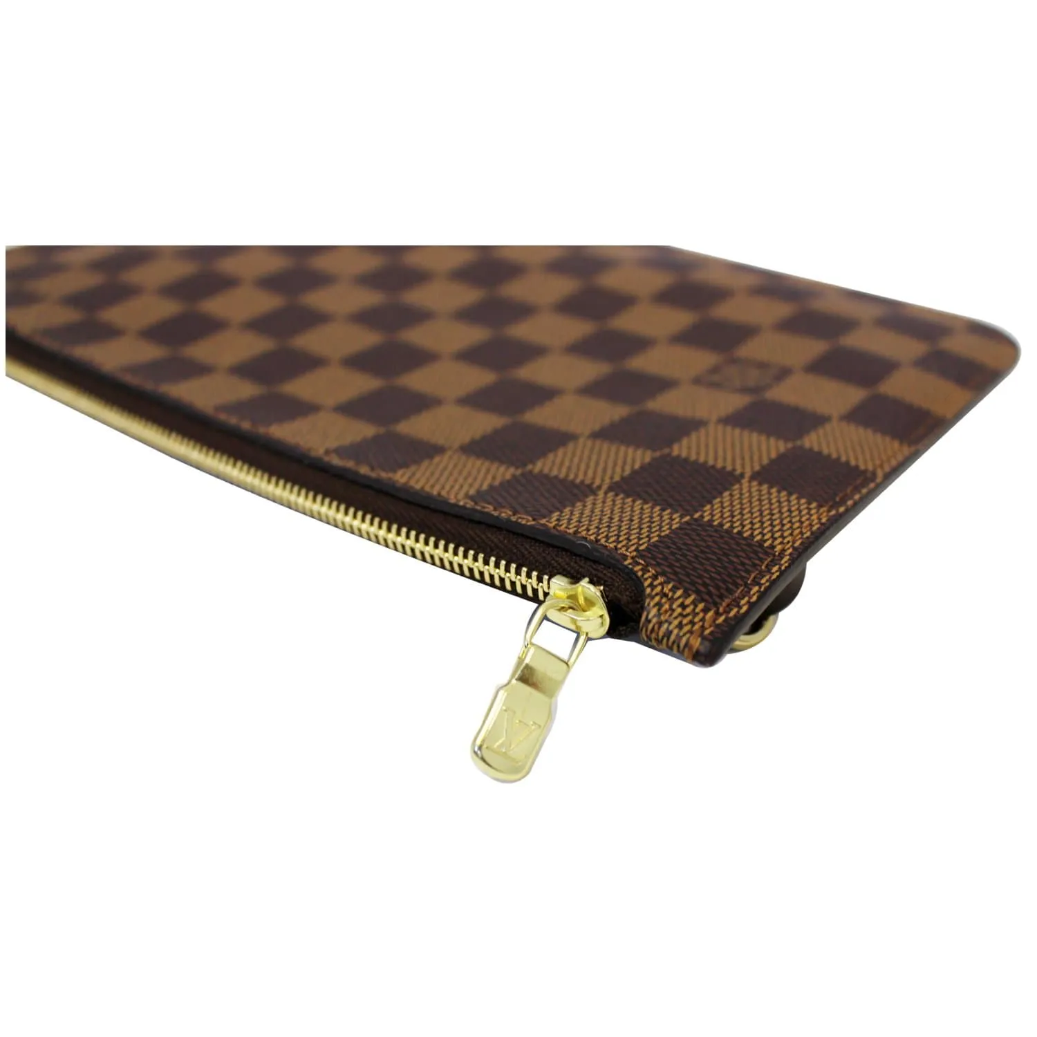 LOUIS VUITTON Pochette Wristlet Pouch Damier Ebene Neverfull MM