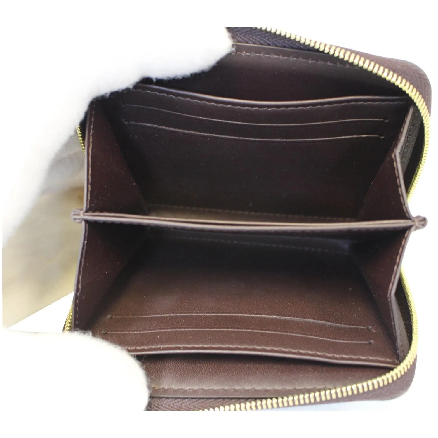 LOUIS VUITTON Vernis Zippy Coin Purse Wallet Amarante