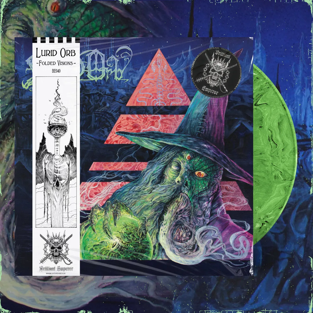 LURID ORB (AUS) – Folded Visions LP GREEN MARBLE VINYL
