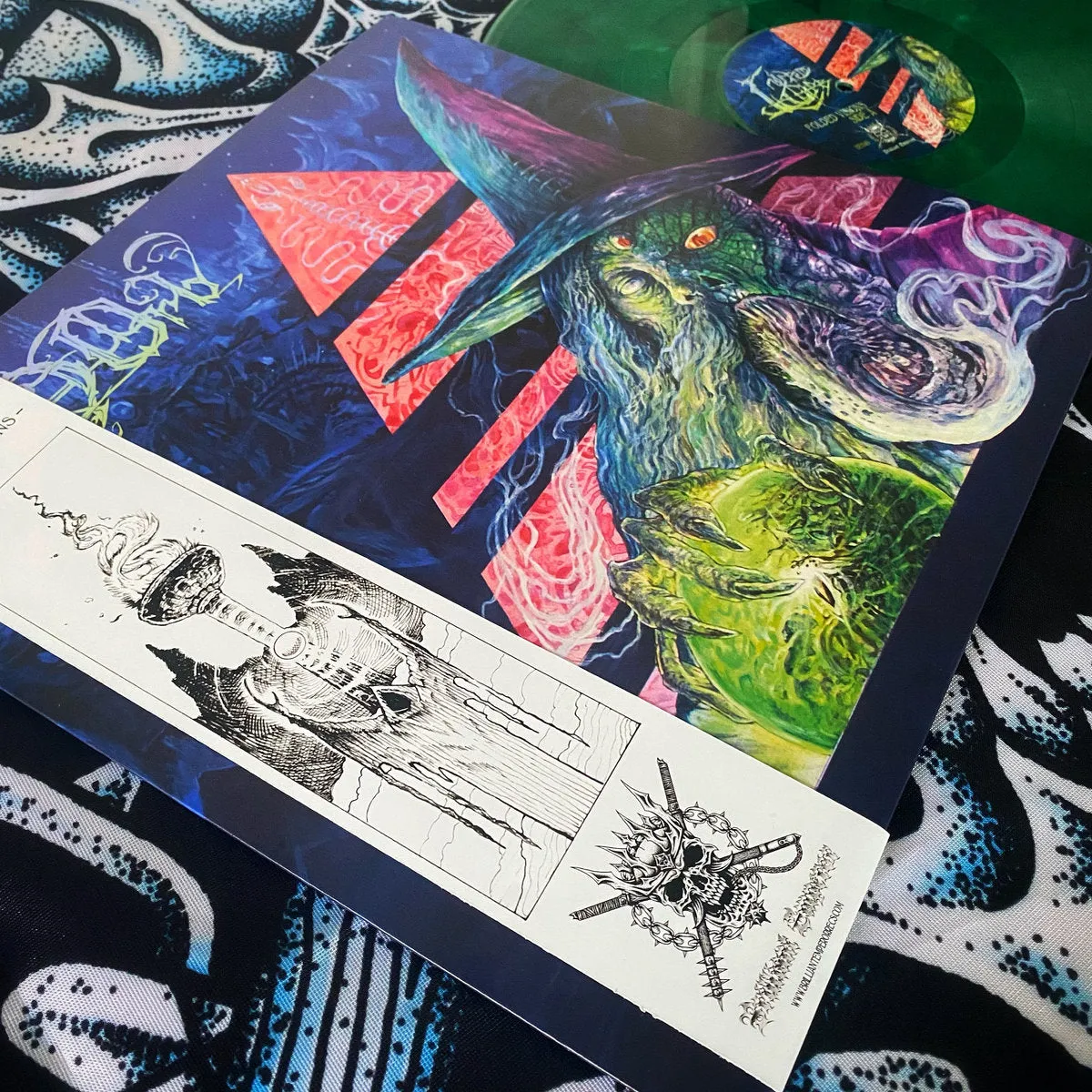 LURID ORB (AUS) – Folded Visions LP GREEN MARBLE VINYL