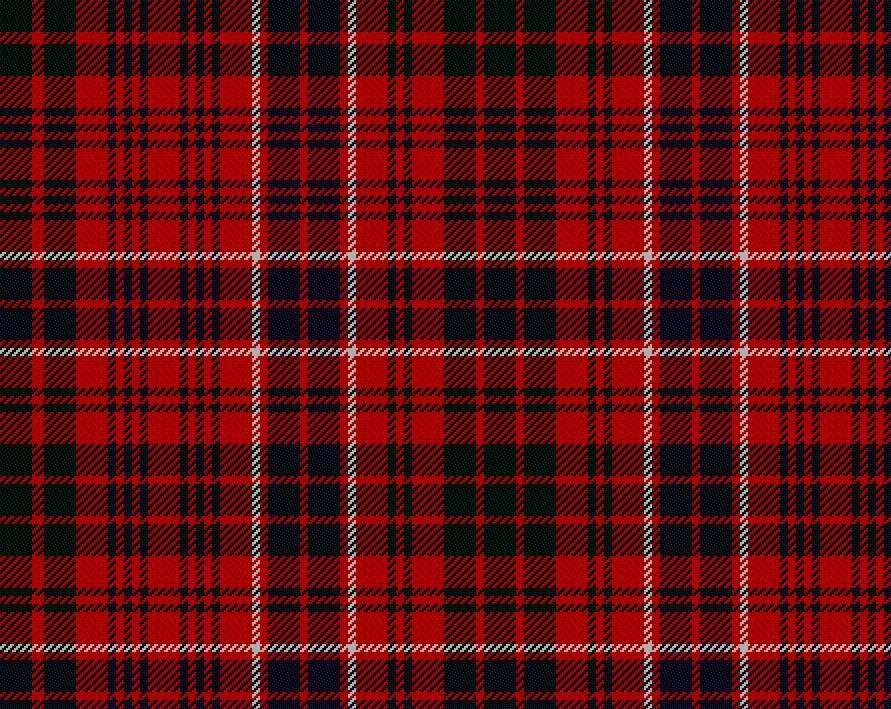 MacRae Red Modern Tartan Sash