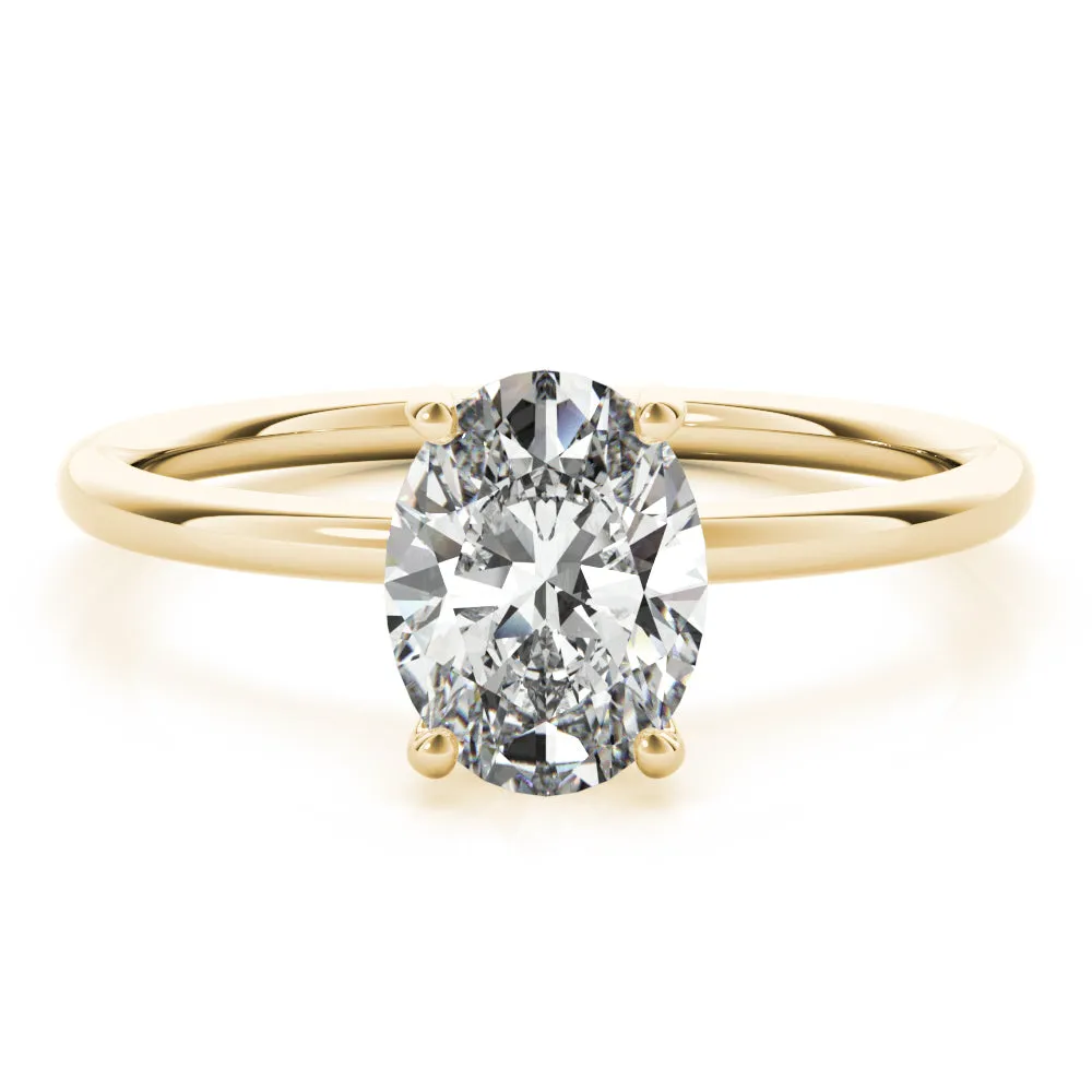 Madilyn Oval Diamond Solitaire Engagement Ring