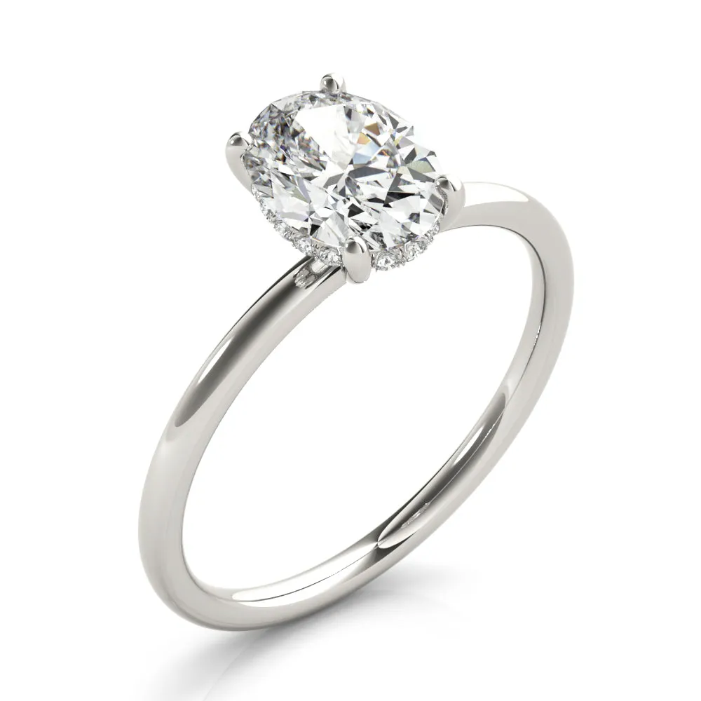 Madilyn Oval Diamond Solitaire Engagement Ring