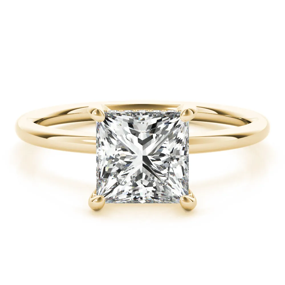 Madilyn Princess Diamond Solitaire Engagement Ring