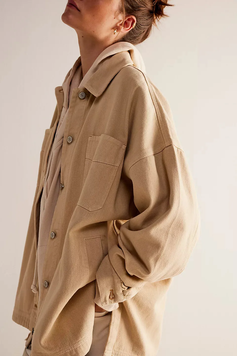MADISON CITY DENIM JACKET-WARM CAMEL