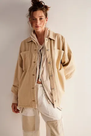 MADISON CITY DENIM JACKET-WARM CAMEL