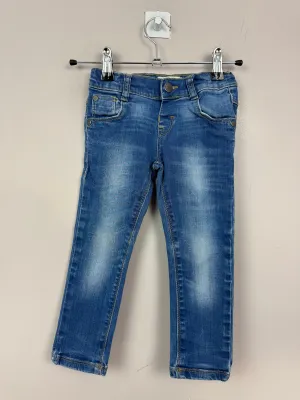 M&S Blue skinny jeans 2-3y