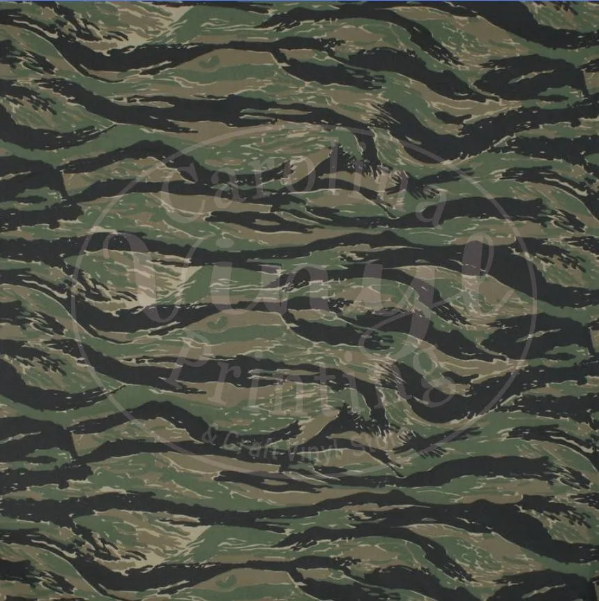 Marine Tiger Camo Printed Vinyl