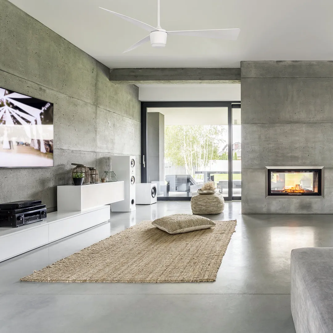 Matte White Star 7 Ceiling Fan 52" With Led light and Remote