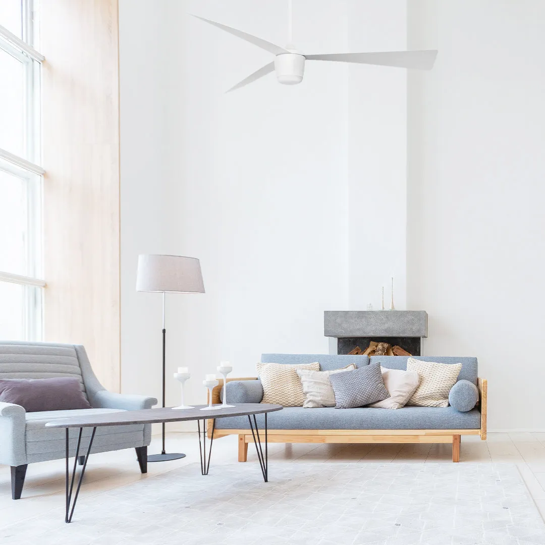 Matte White Star 7 Ceiling Fan 52" With Led light and Remote