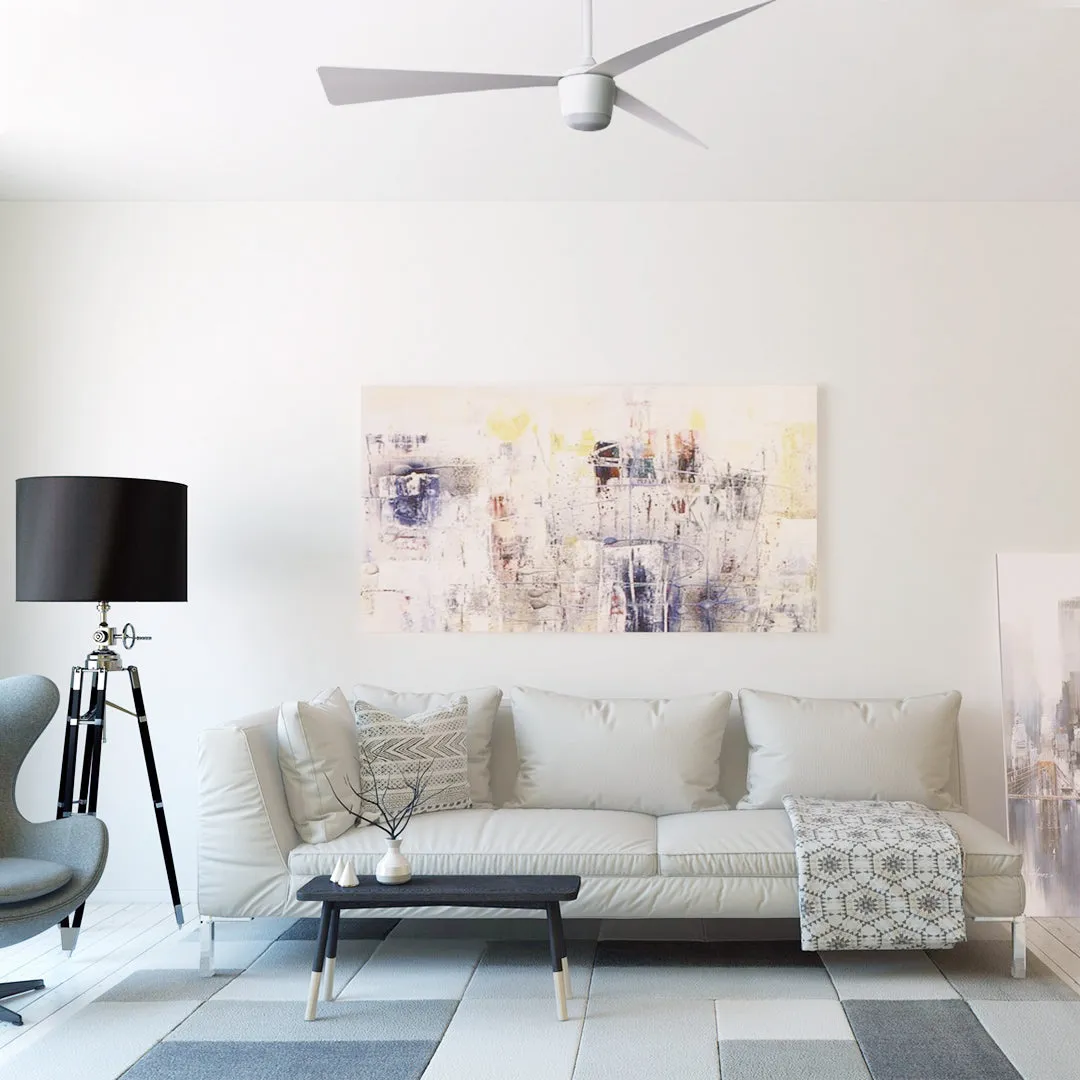 Matte White Star 7 Ceiling Fan 52" With Led light and Remote