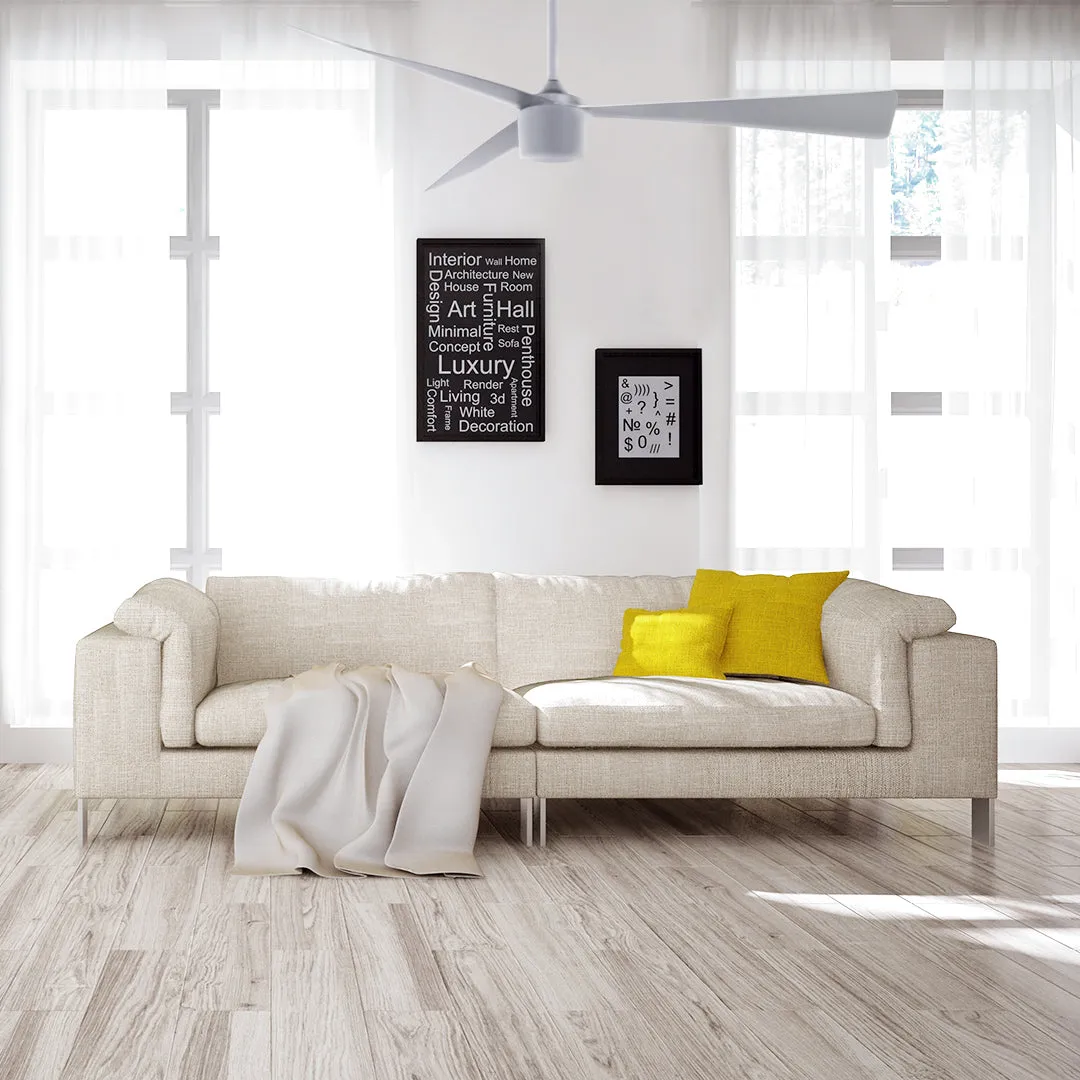 Matte White Star 7 Ceiling Fan 52" With Led light and Remote