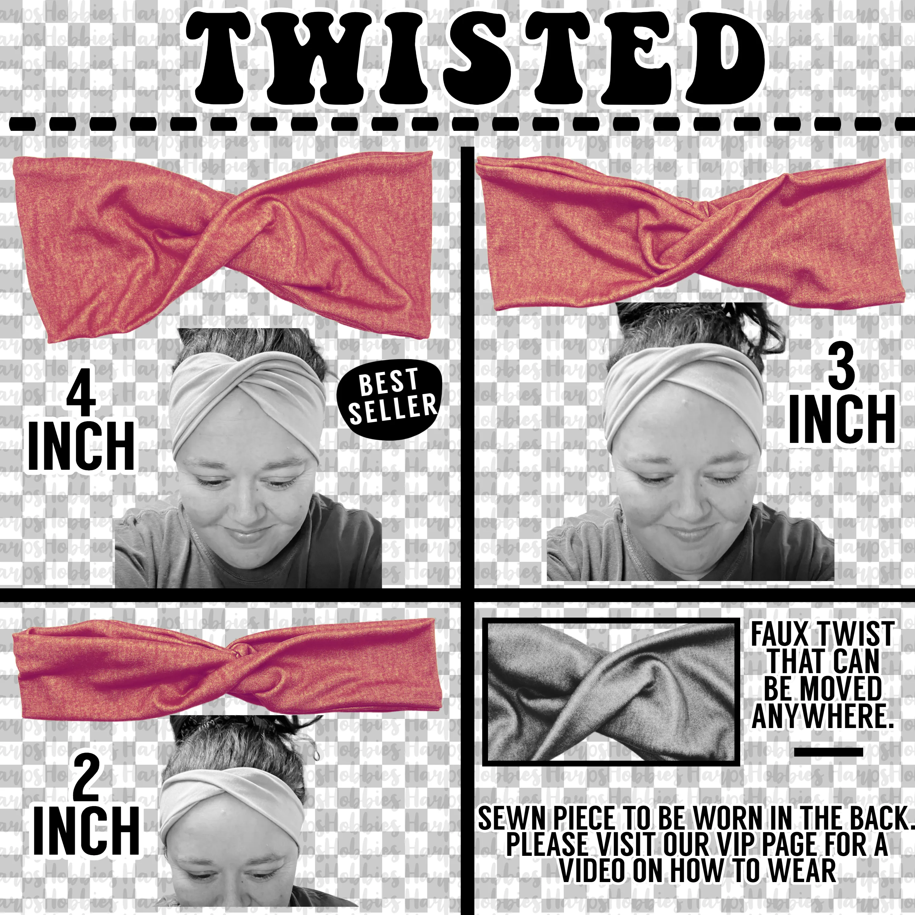 Mauve Symbols Headband