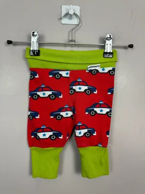 Maxomorra Red Police Car Trousers 0-3m