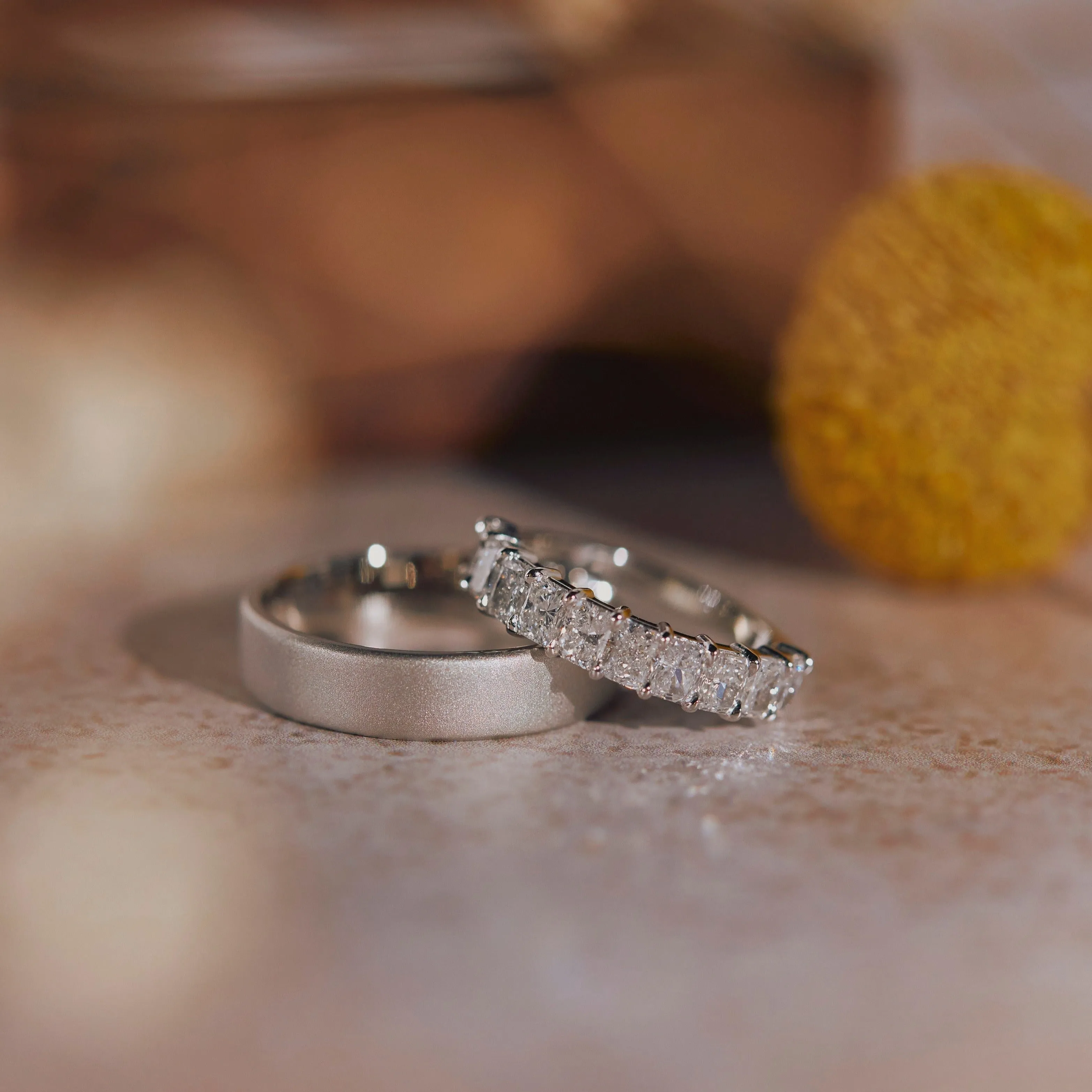 Maya Radiant Cut Diamond Band