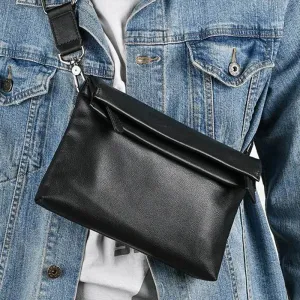 Men’s Small Crossbody Leather Bag for Phone Soft Cowskin