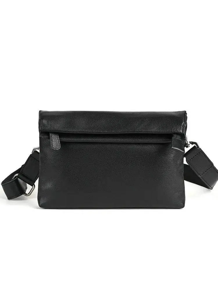 Men’s Small Crossbody Leather Bag for Phone Soft Cowskin