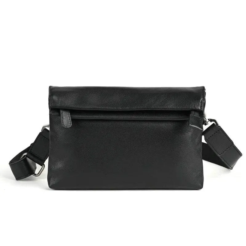 Men’s Small Crossbody Leather Bag for Phone Soft Cowskin