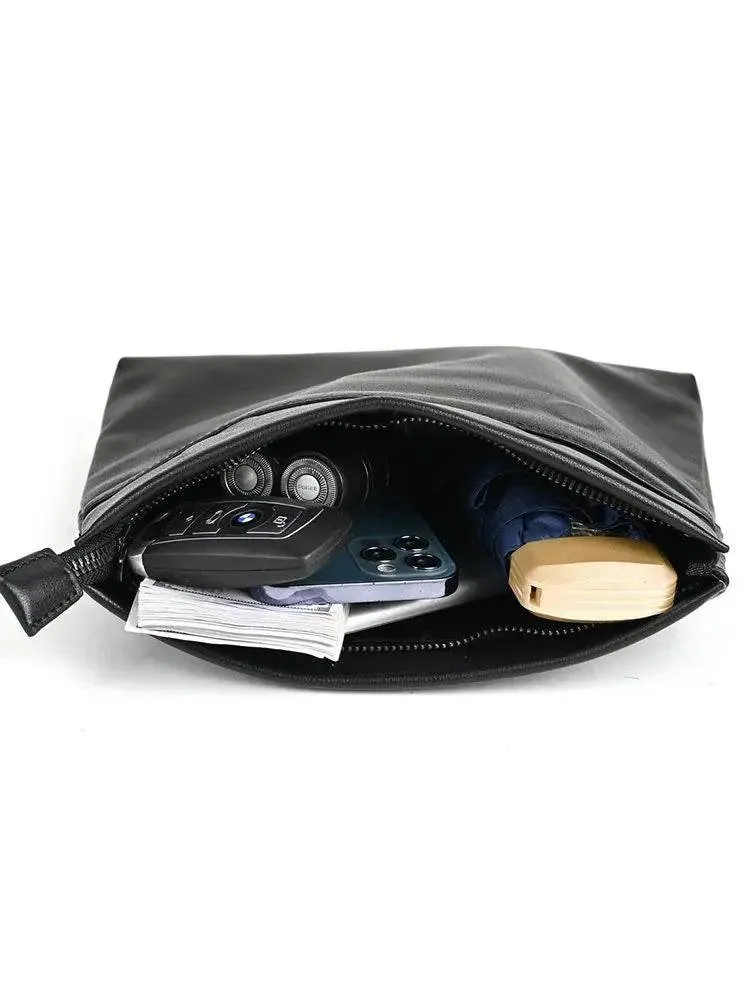 Men’s Small Crossbody Leather Bag for Phone Soft Cowskin