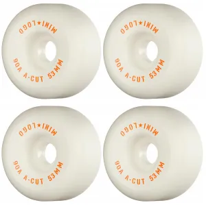 Mini Logo A-Cut 2 90a White Wheels 53mm