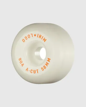 Mini Logo Wheels - White - 58mm 90A