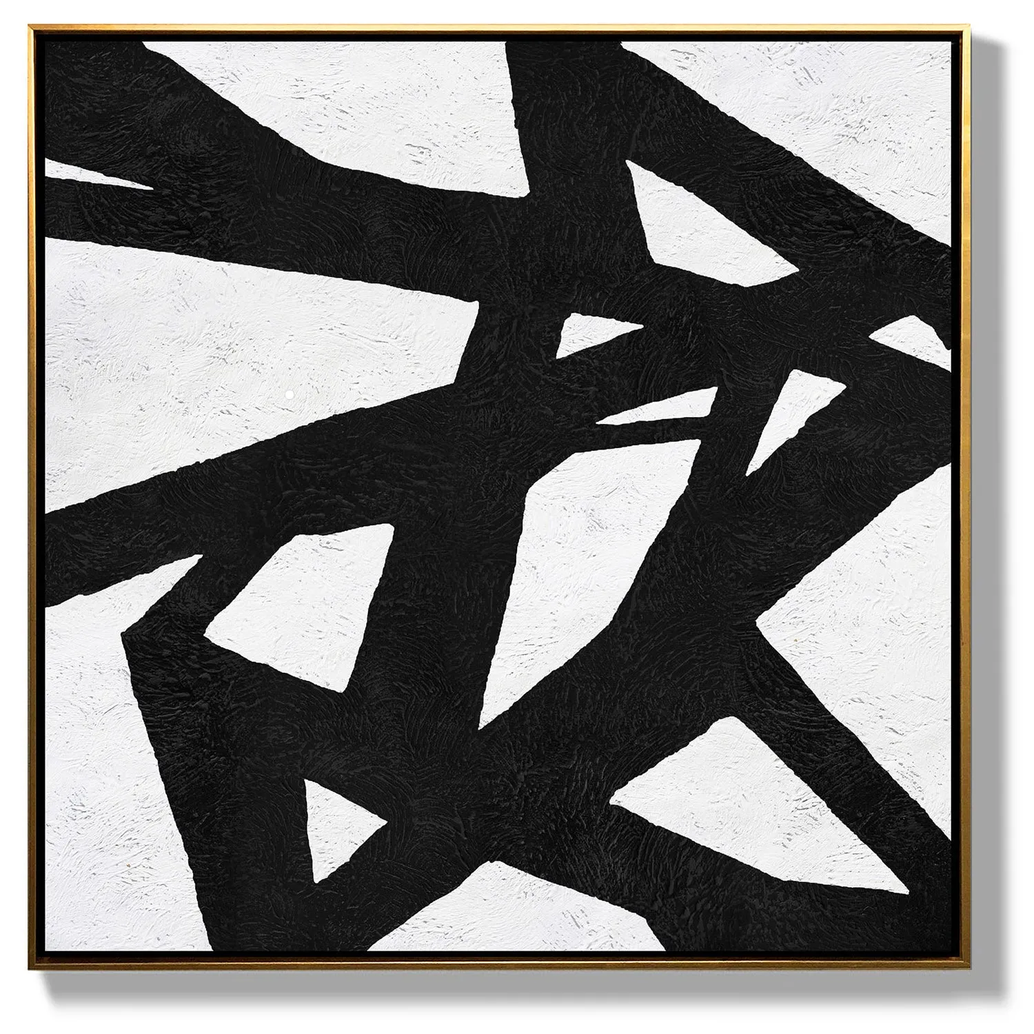 Minimal Black and White Painting MN136A