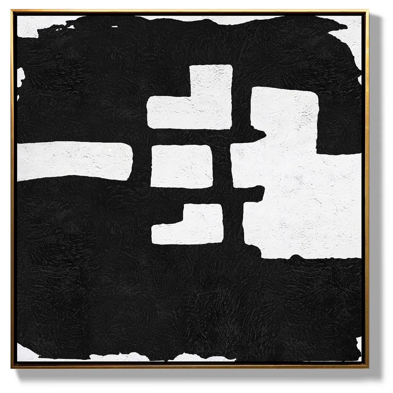 Minimal Black and White Painting MN156A