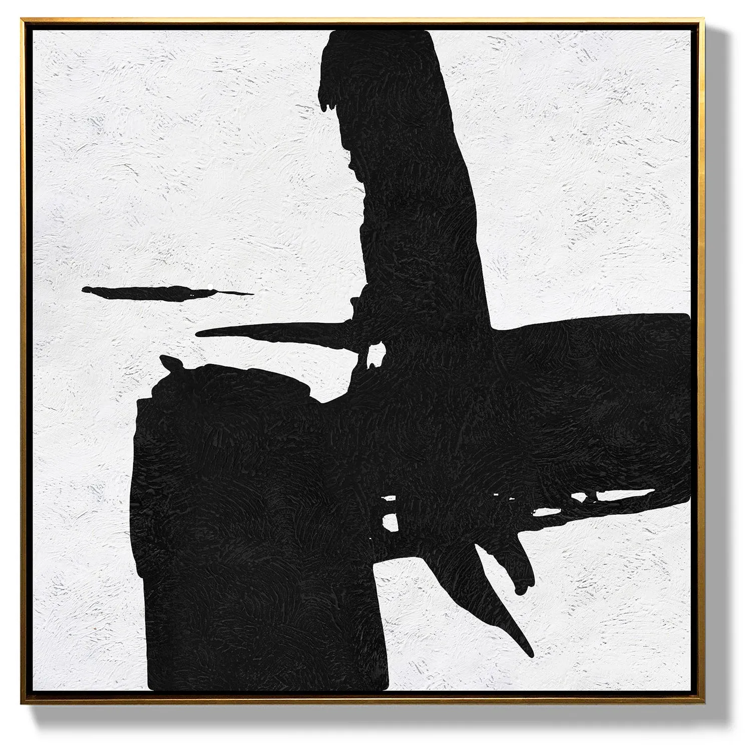 Minimal Black and White Painting MN46A