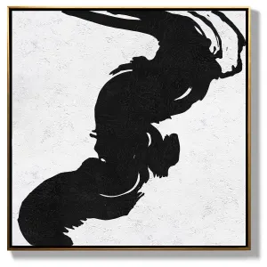 Minimal Black and White Painting MN56A