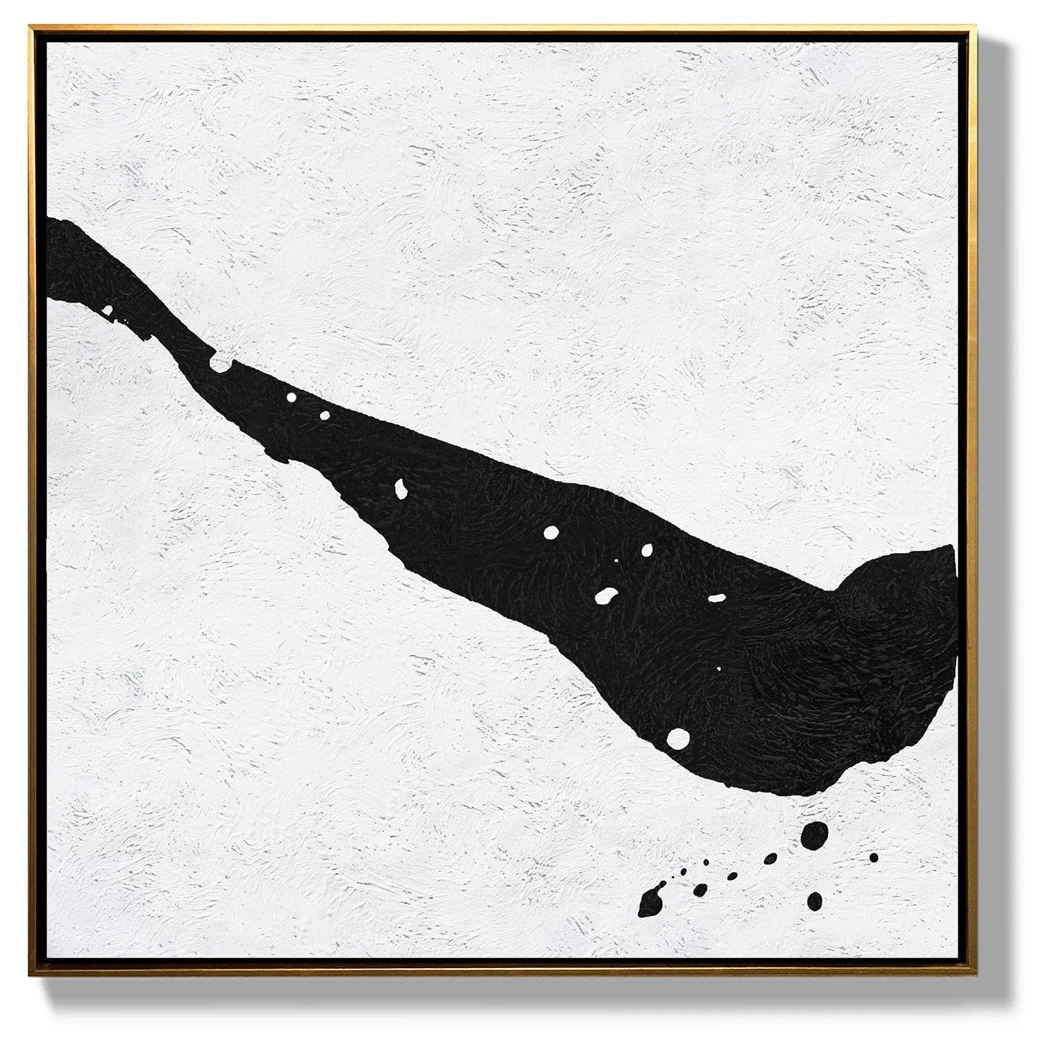 Minimal Black and White Painting MN87A