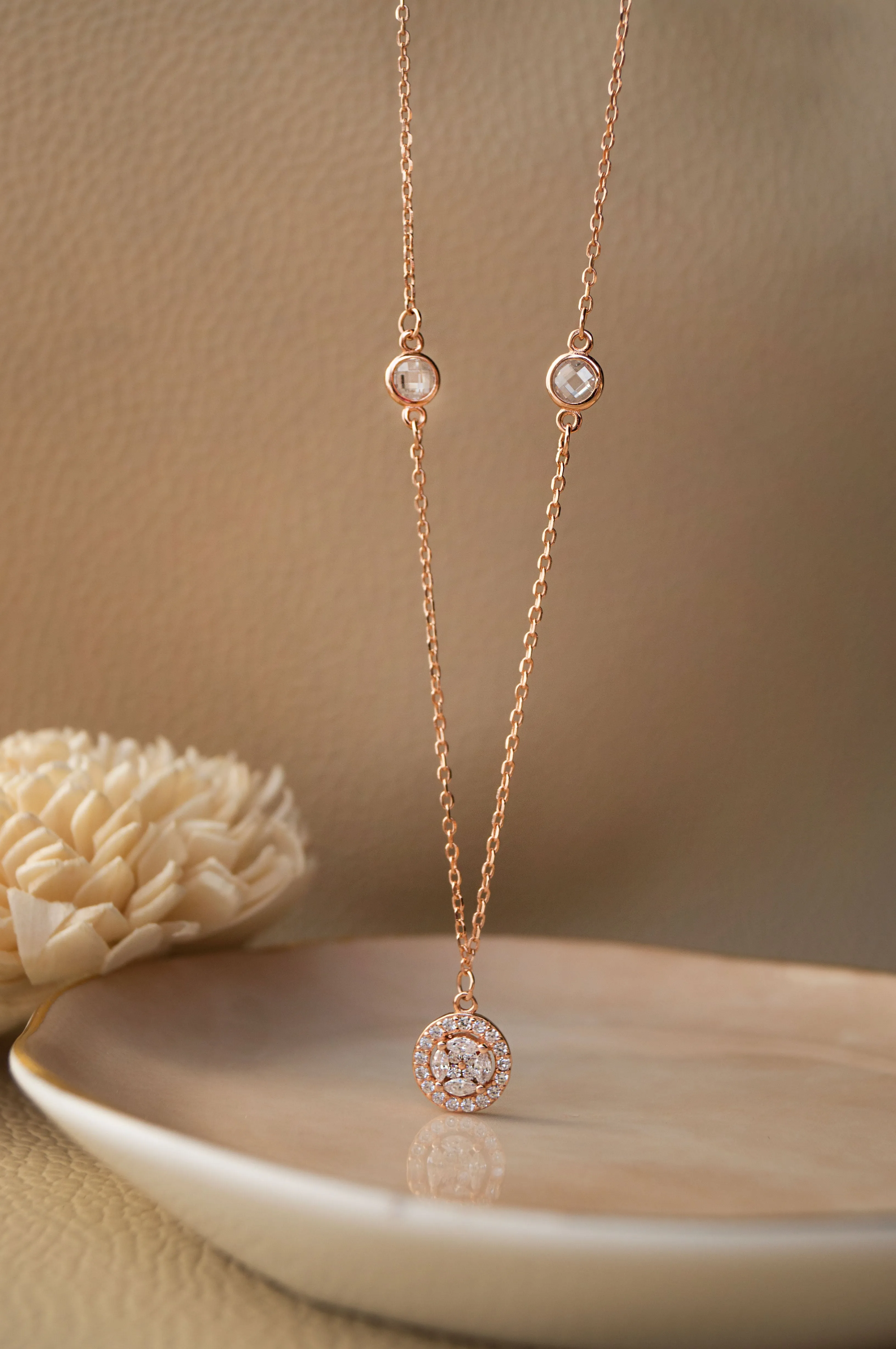 Minimal Cluster Sterling Silver Necklace Set