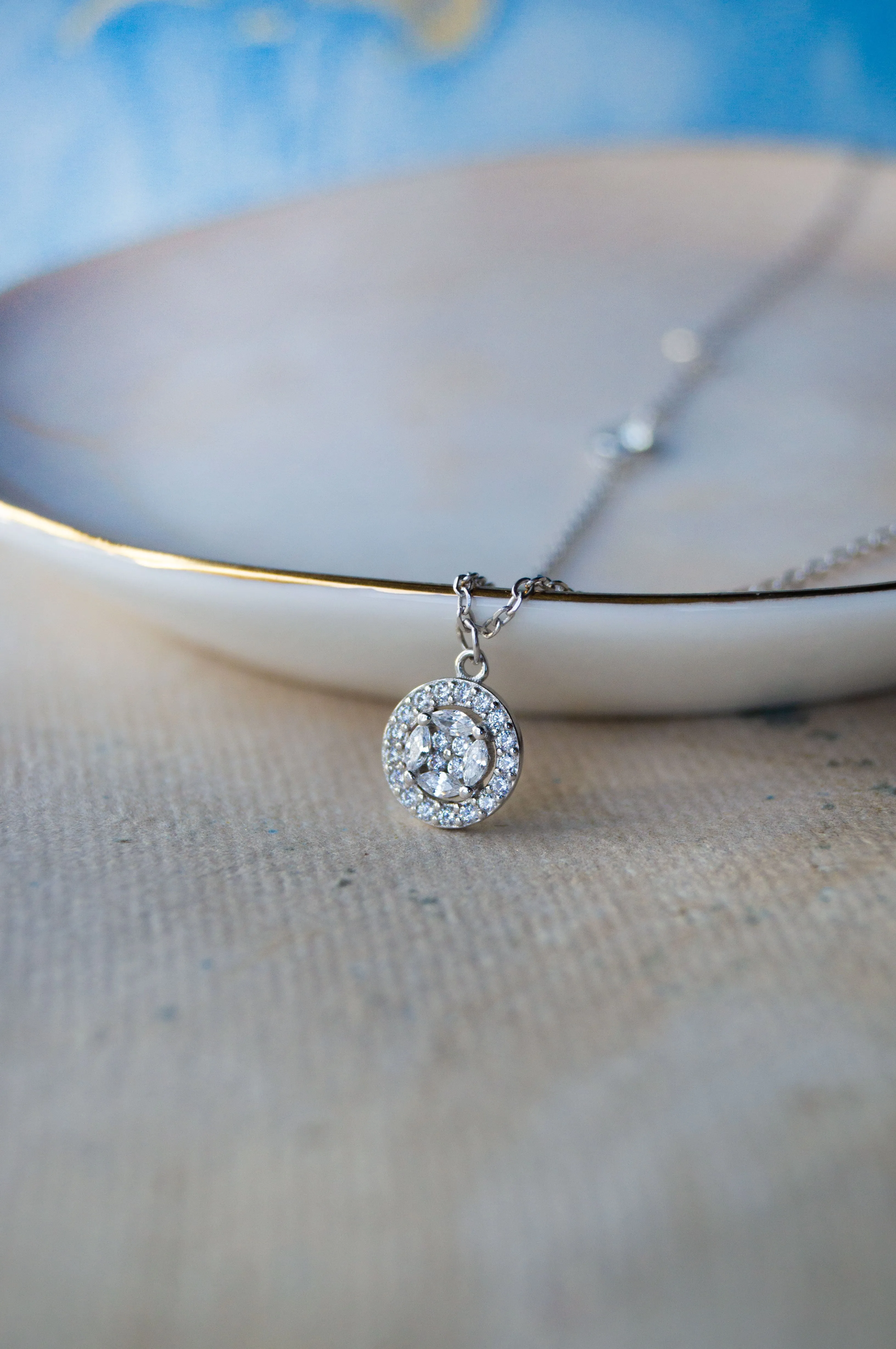 Minimal Cluster Sterling Silver Necklace Set