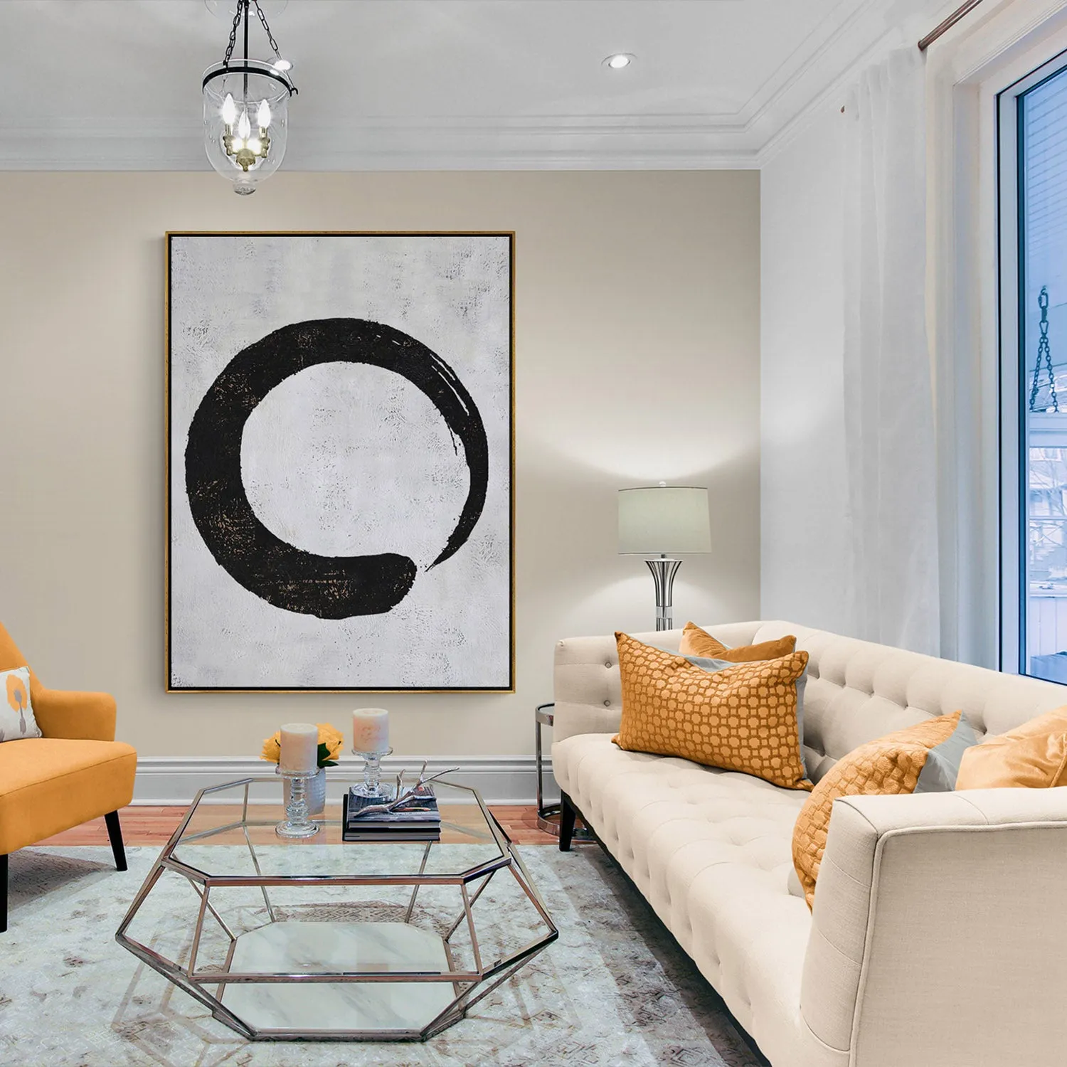 Minimal Geometric Art H62V