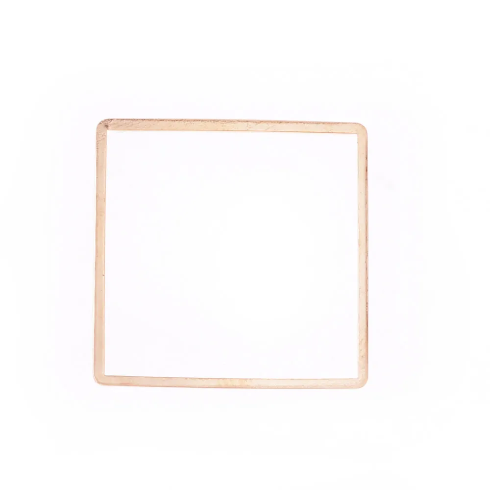 Minimal geometry earrings copper pendant Jewelry accessory Minimal Earrings 3.5*3.5cm gold Square 10pcs 10177304