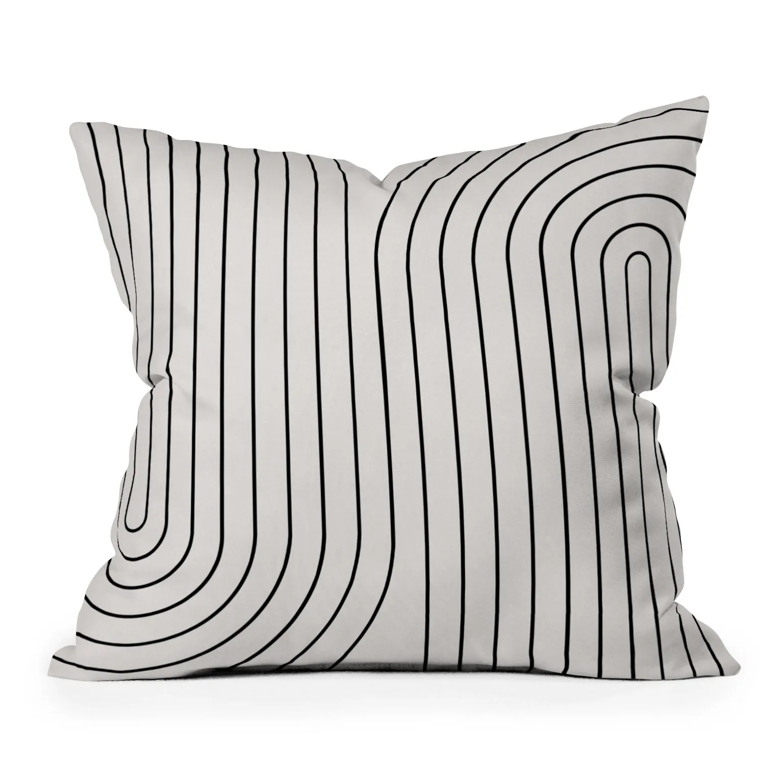 MINIMAL LINE CURVATURE BLACK AND WHITE