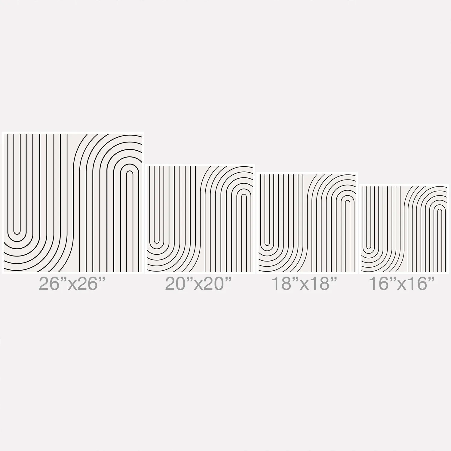 MINIMAL LINE CURVATURE BLACK AND WHITE