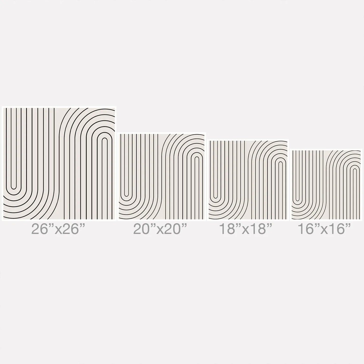 MINIMAL LINE CURVATURE BLACK AND WHITE