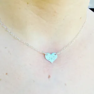Minimal Necklace, Initial Necklace, Heart Necklace, Christmas Gifts For Her
