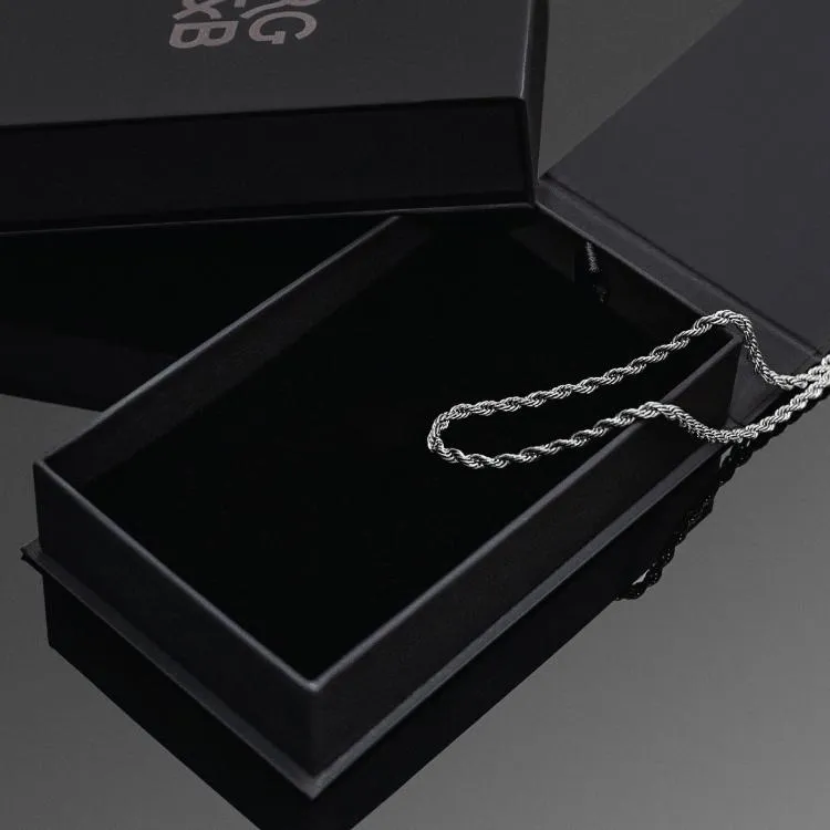 Minimal Silver Rope Chain